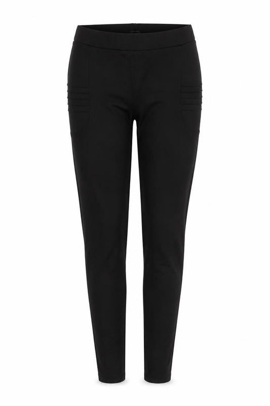Savida Women’s Black Stretch Leggings Size 10 Mid Rise