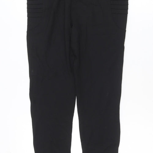 Savida Women’s Black Stretch Leggings Size 10 Mid Rise