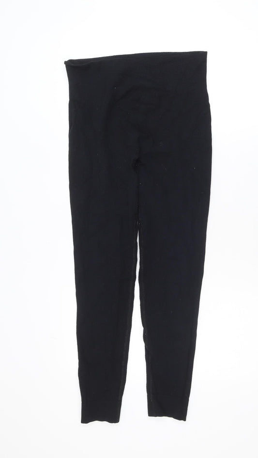 Sweaty Betty Women Black Ankle Leggings Size M Modal Blend High Rise