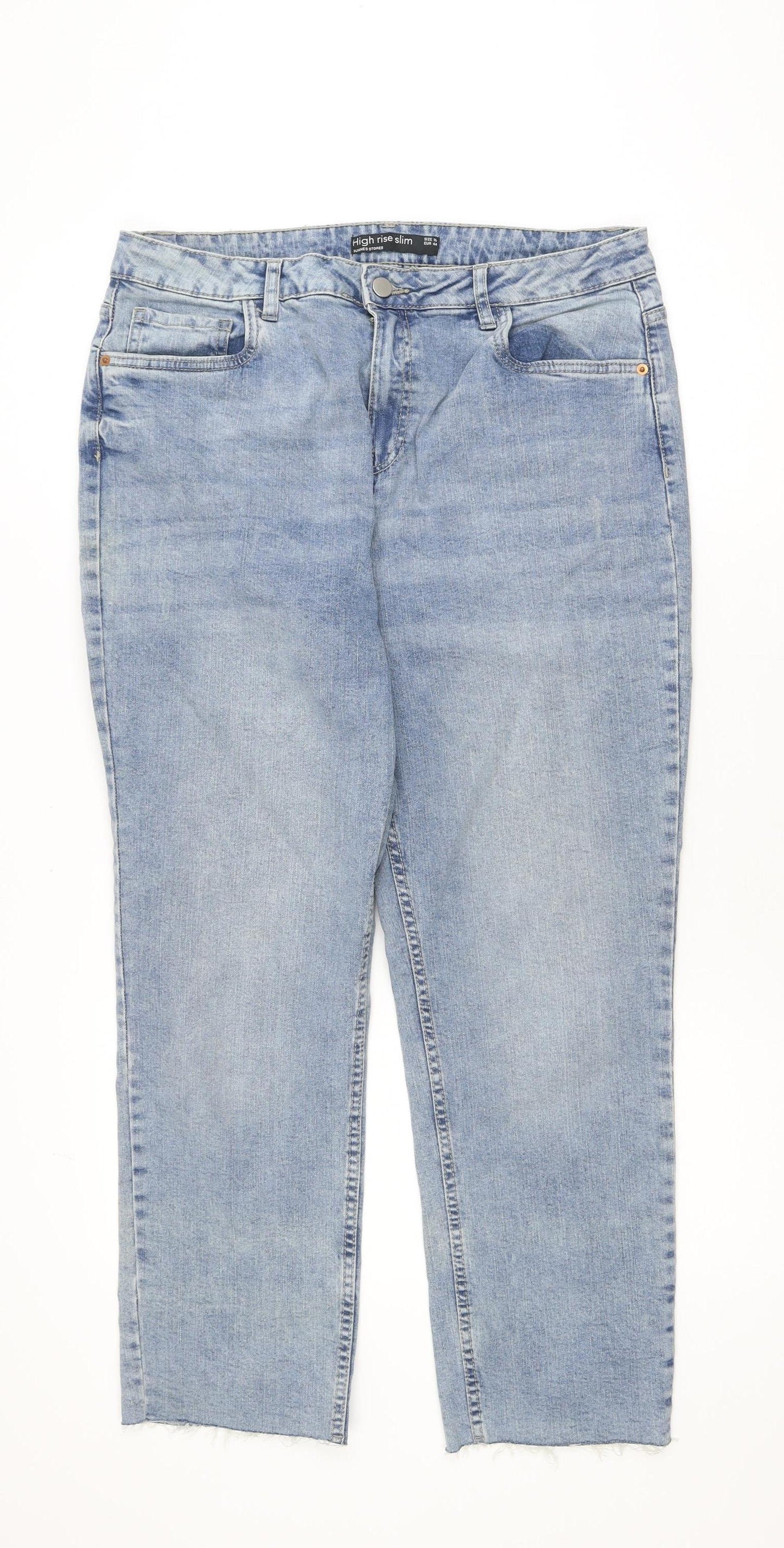Dunnes Stores Women’s Blue Size 16 High Rise Slim Jeans