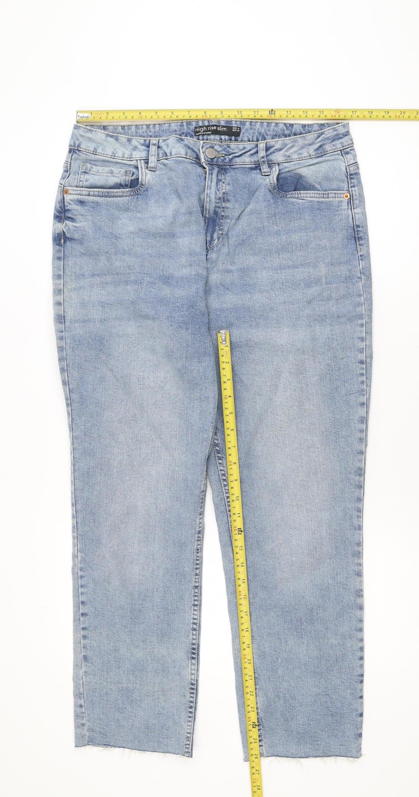 Dunnes Stores Women’s Blue Size 16 High Rise Slim Jeans