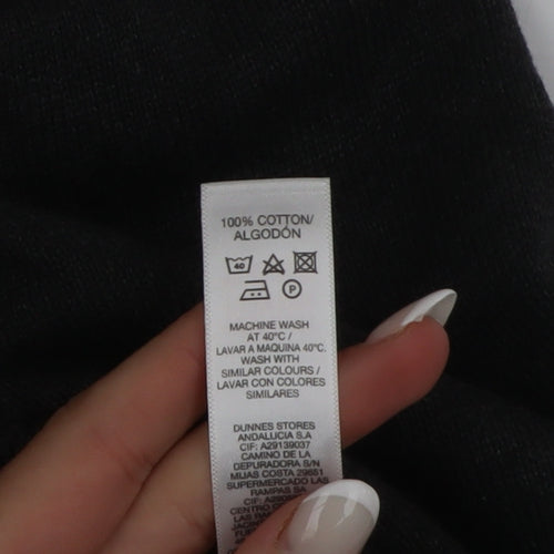 Dunnes Mens Grey Cotton Full Zip High Neck Jumper XL