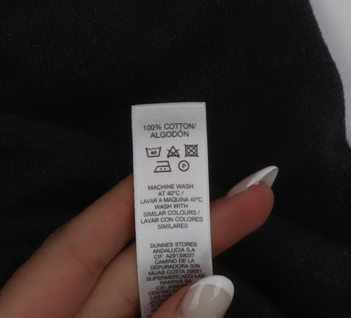 Dunnes Mens Grey Cotton Full Zip High Neck Jumper XL