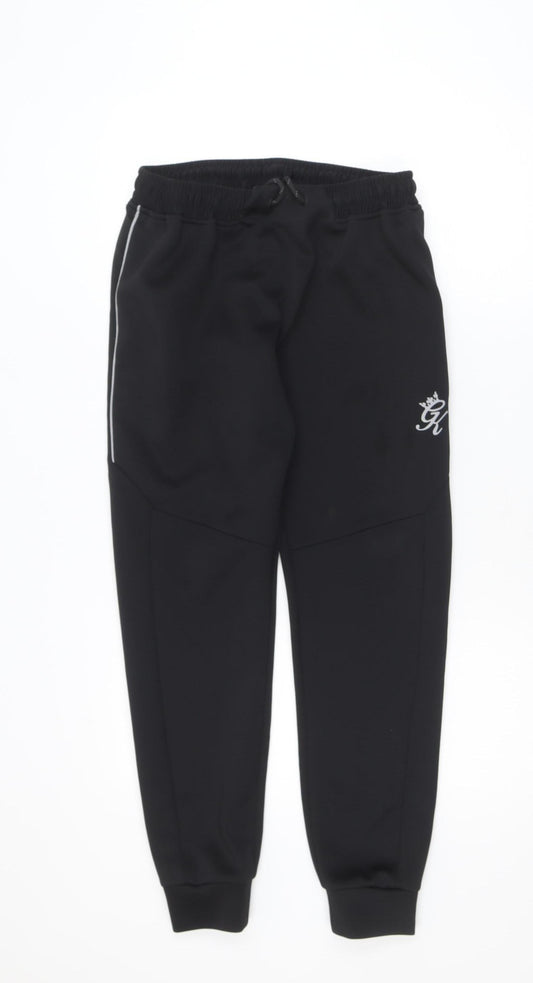 Gym King Men's Black Jogger Trousers Size S Slim Fit Activewear