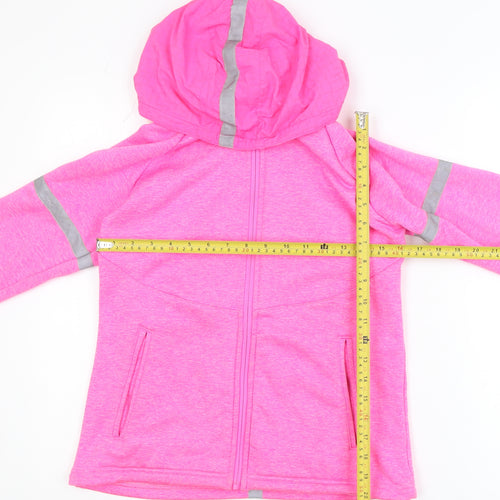 Dunnes Stores Women's Pink Hooded Full Zip Activewear Jacket Size 10