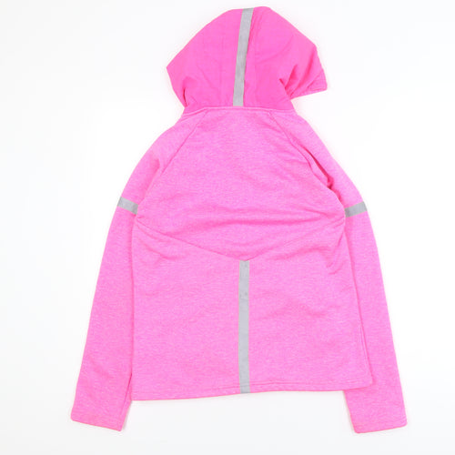 Dunnes Stores Women's Pink Hooded Full Zip Activewear Jacket Size 10