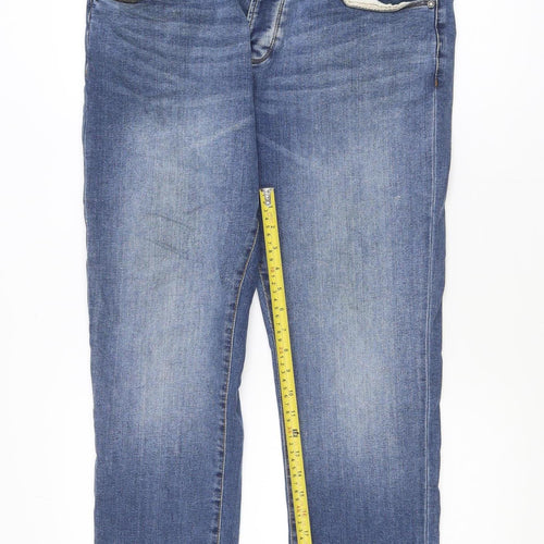 883 Police Men's Blue Regular Fit Straight Jeans W34