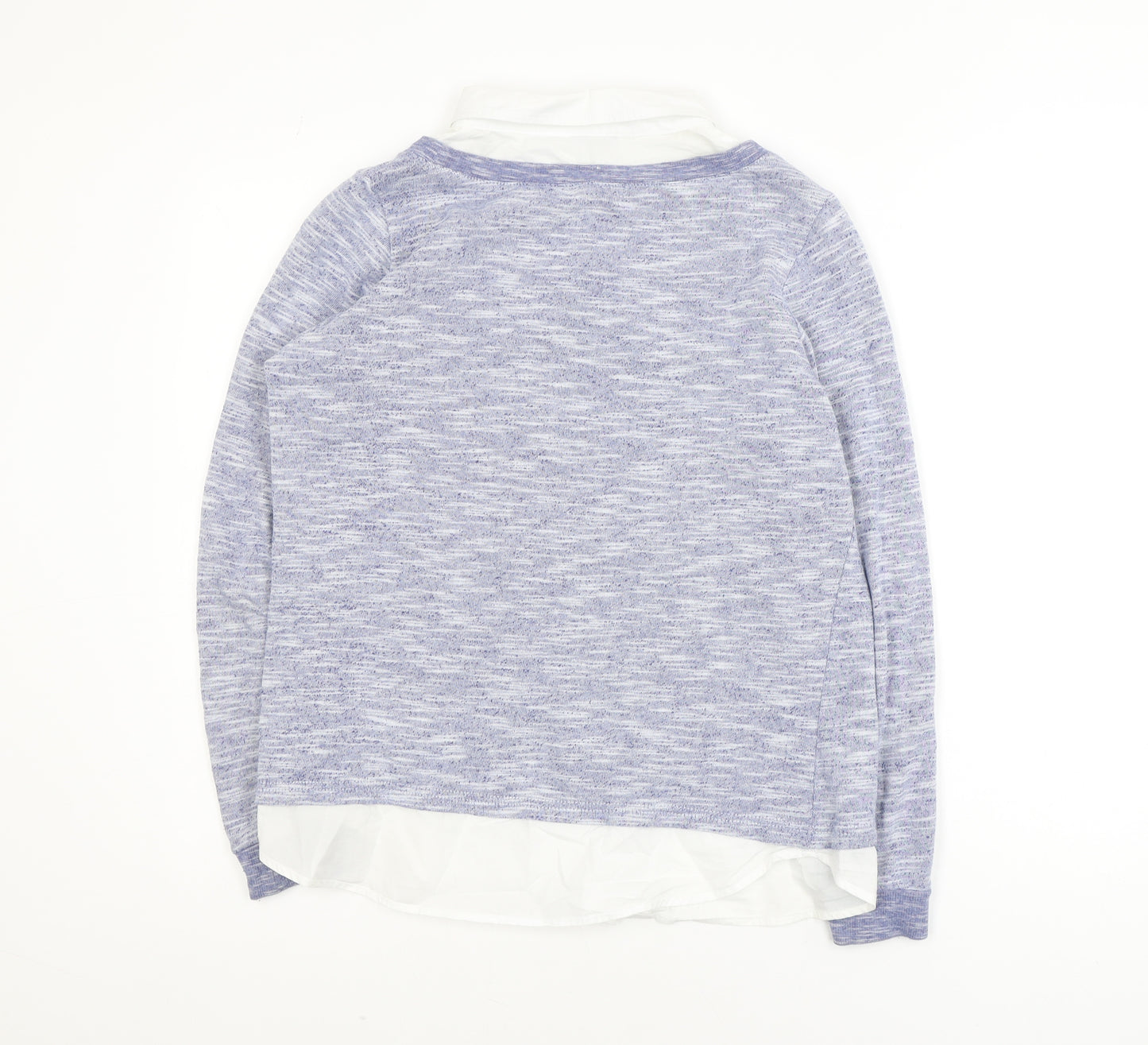 New Look Womens Purple Knit Pullover Jumper Size 12 Long Sleeve