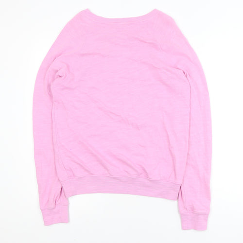 Marks and Spencer Women Pink Los Angeles Cotton Pullover Sweatshirt Size 6