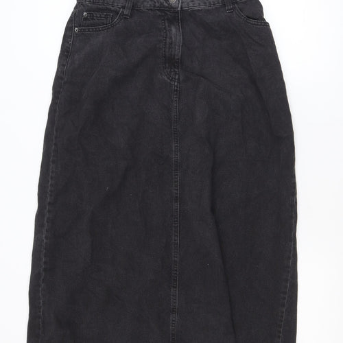 Primark Women’s Black Denim Midi Pencil Skirt Size 12