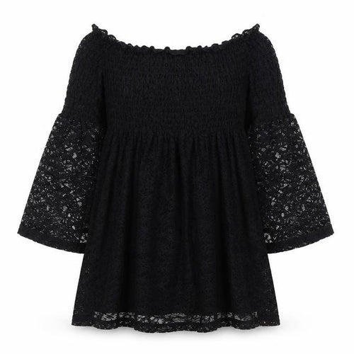 ASOS Women Black Lace Off Shoulder Mini Dress Size 6