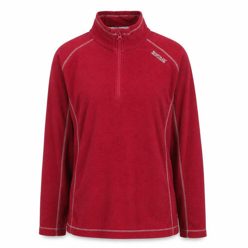 Regatta Women Red 1/4 Zip Fleece Jacket Size 14 Activewear