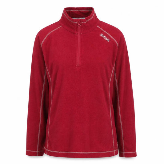 Regatta Women Red 1/4 Zip Fleece Jacket Size 14 Activewear