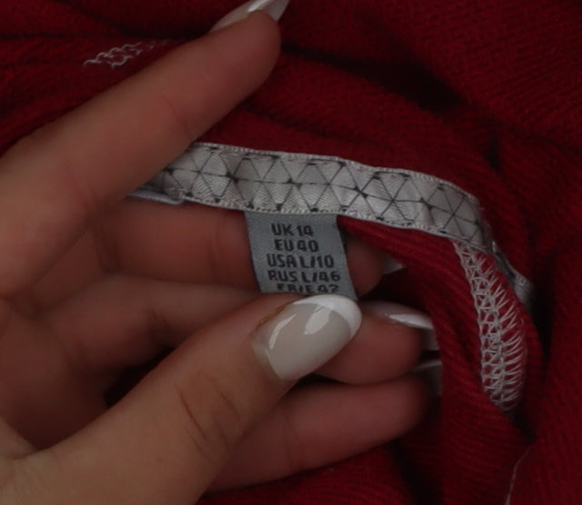 Regatta Women Red 1/4 Zip Fleece Jacket Size 14 Activewear