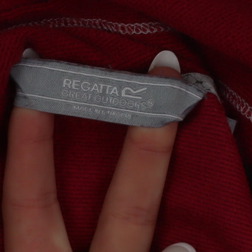 Regatta Women Red 1/4 Zip Fleece Jacket Size 14 Activewear