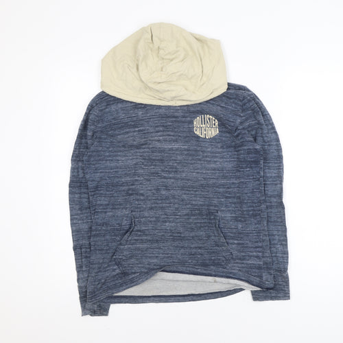 Hollister Men Blue XS Pullover Hoodie Lightweight Cotton Top