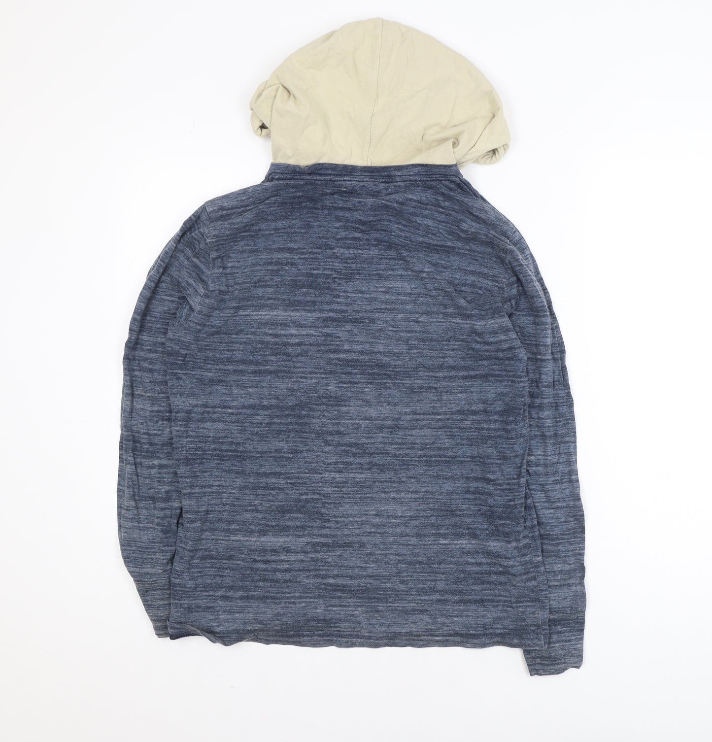 Hollister Men Blue XS Pullover Hoodie Lightweight Cotton Top