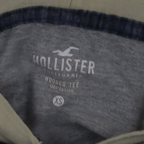 Hollister Men Blue XS Pullover Hoodie Lightweight Cotton Top
