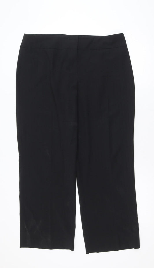 Punt Roma Women Black Size 18 Classic Dress Trousers