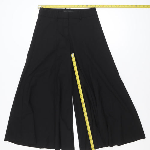 Karen by Simonsen Women's Black Wide-Leg Culottes Size 6