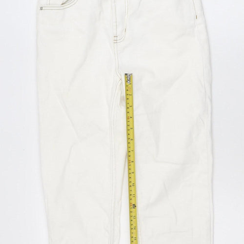 Denim Co Women’s White High Rise Ankle Jeans Size 10 Slim Fit