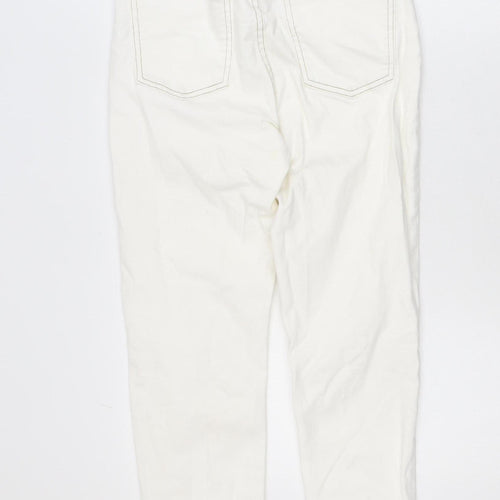 Denim Co Women’s White High Rise Ankle Jeans Size 10 Slim Fit