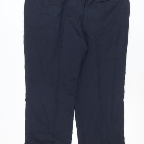 Marks and Spencer Men's Blue Chino Trousers 40x31 Regular Fit