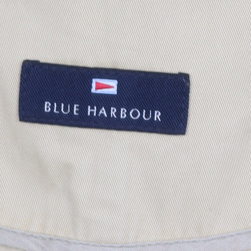 Marks and Spencer Blue Harbour Men's Beige Cotton Button-Up XL Casual Shirt