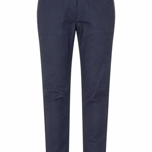 Cecil Women Blue Slim Fit Chino Trousers Size 26