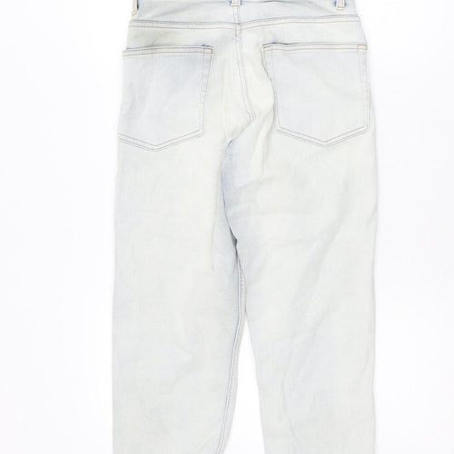 Poco by Pippa Women's Blue Button Crop Slim Fit Jeans Size 8S