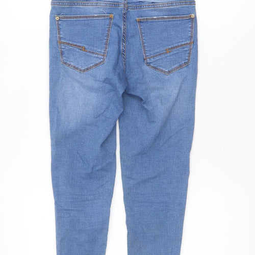 Rant & Rave Women Blue Jeans Size 8 Ankle Slim Fit Denim