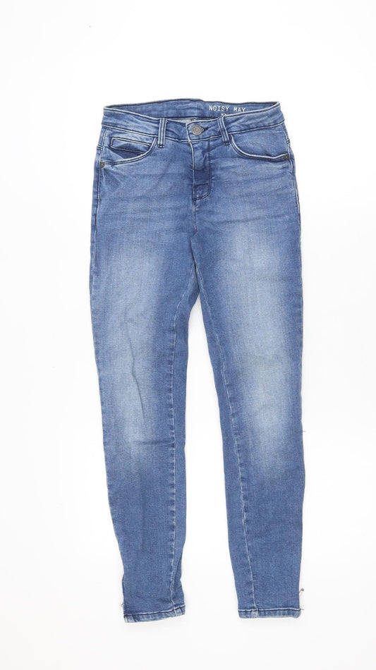 Noisy May Women's Blue Skinny Jeans 26W 30L Slim Fit Denim