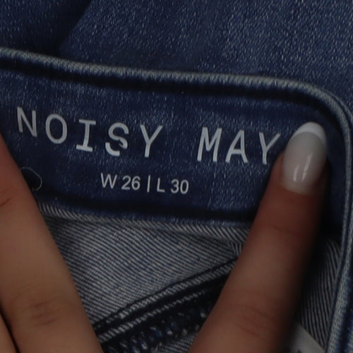 Noisy May Women's Blue Skinny Jeans 26W 30L Slim Fit Denim