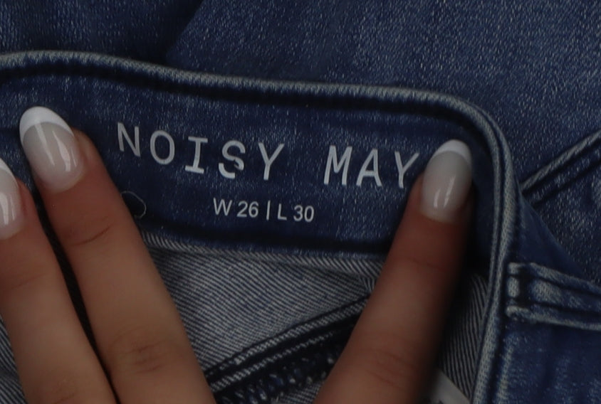 Noisy May Women's Blue Skinny Jeans 26W 30L Slim Fit Denim