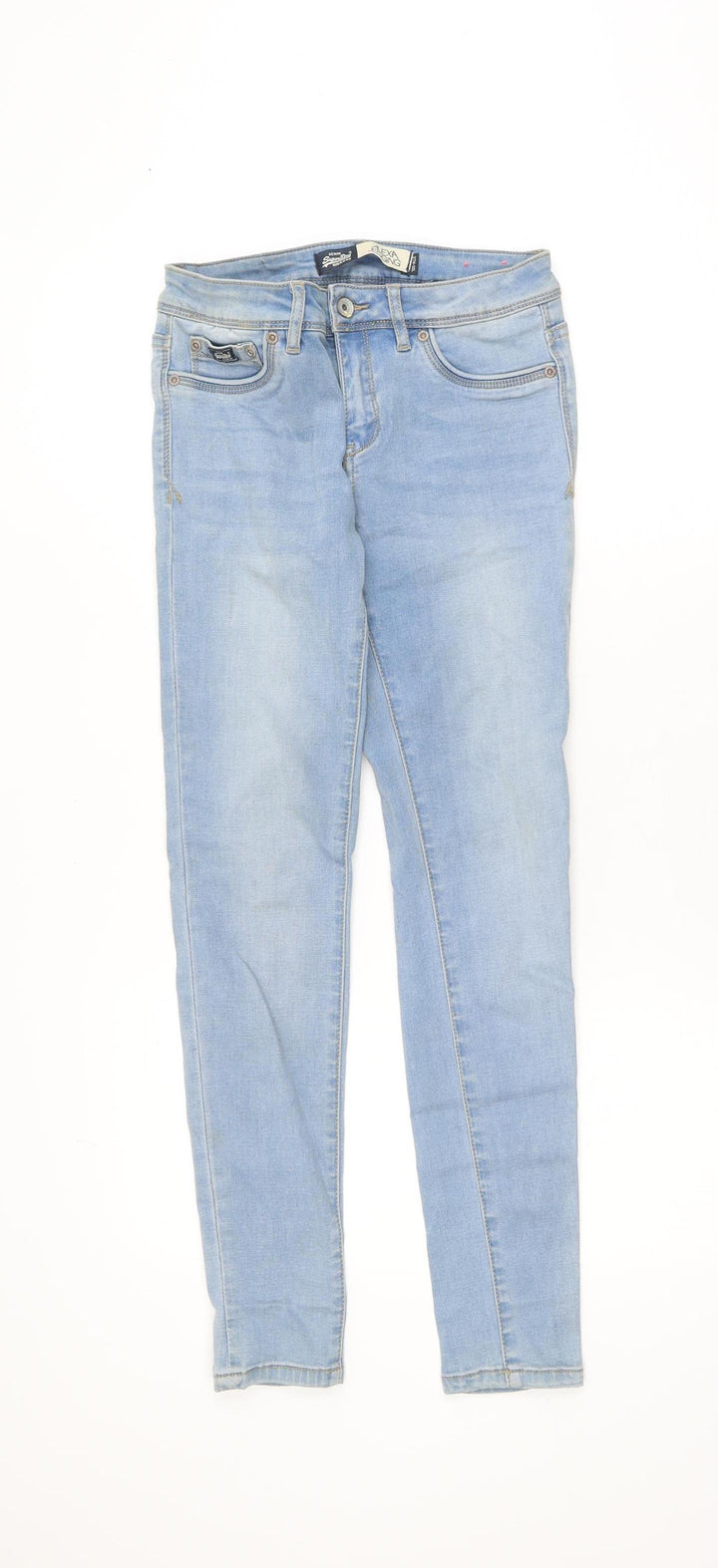 Superdry Women Blue Alexa Jegging Slim Fit Denim Jeans Size 6