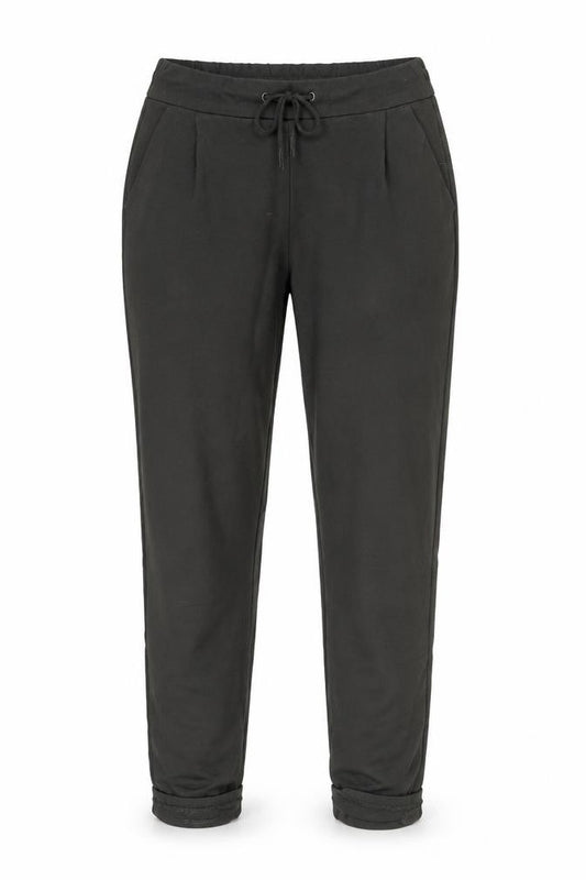 Front view of Vero Moda Women’s Green Jogger Trousers XS Regular Fit Pleated Viscose