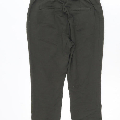 Vero Moda Women’s Green Jogger Trousers XS Regular Fit Pleated Viscose