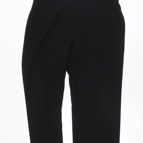 Dunnes Stores Womens Black Polyester Straight Leg Trousers Size 20