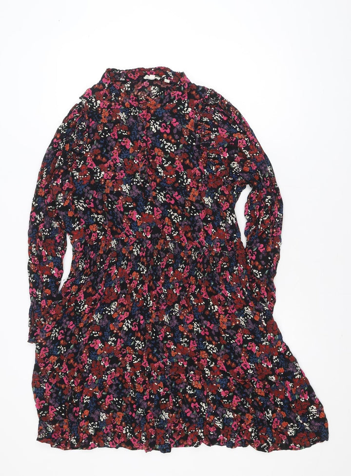 Fat Face Women's Multicoloured Floral Fit & Flare Dress Size 20