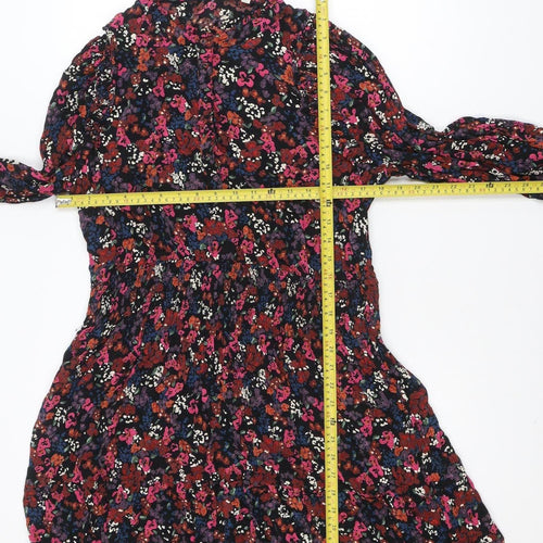 Fat Face Women's Multicoloured Floral Fit & Flare Dress Size 20