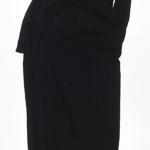 Awear Women’s Black Size 16 Jersey Maxi Dress 3/4 Sleeve