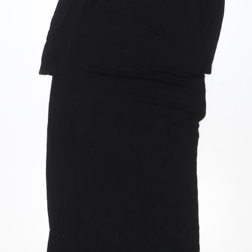 Awear Women’s Black Size 16 Jersey Maxi Dress 3/4 Sleeve
