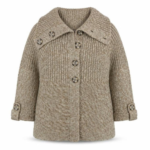 Dunnes Women Beige Acrylic Knit Coatigan Size 14-16 Buttoned