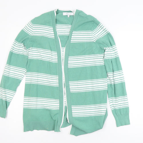 Verve Ami Women's Green Striped Long Sleeve Cardigan Size L