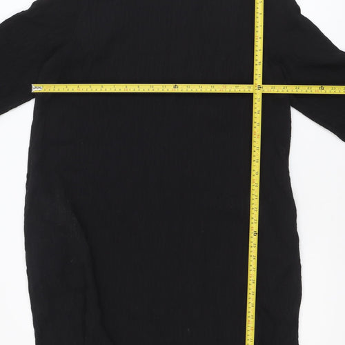 Carolyn Donnelly The Edit Women’s Black Shift Dress UK 16 3/4 Sleeve