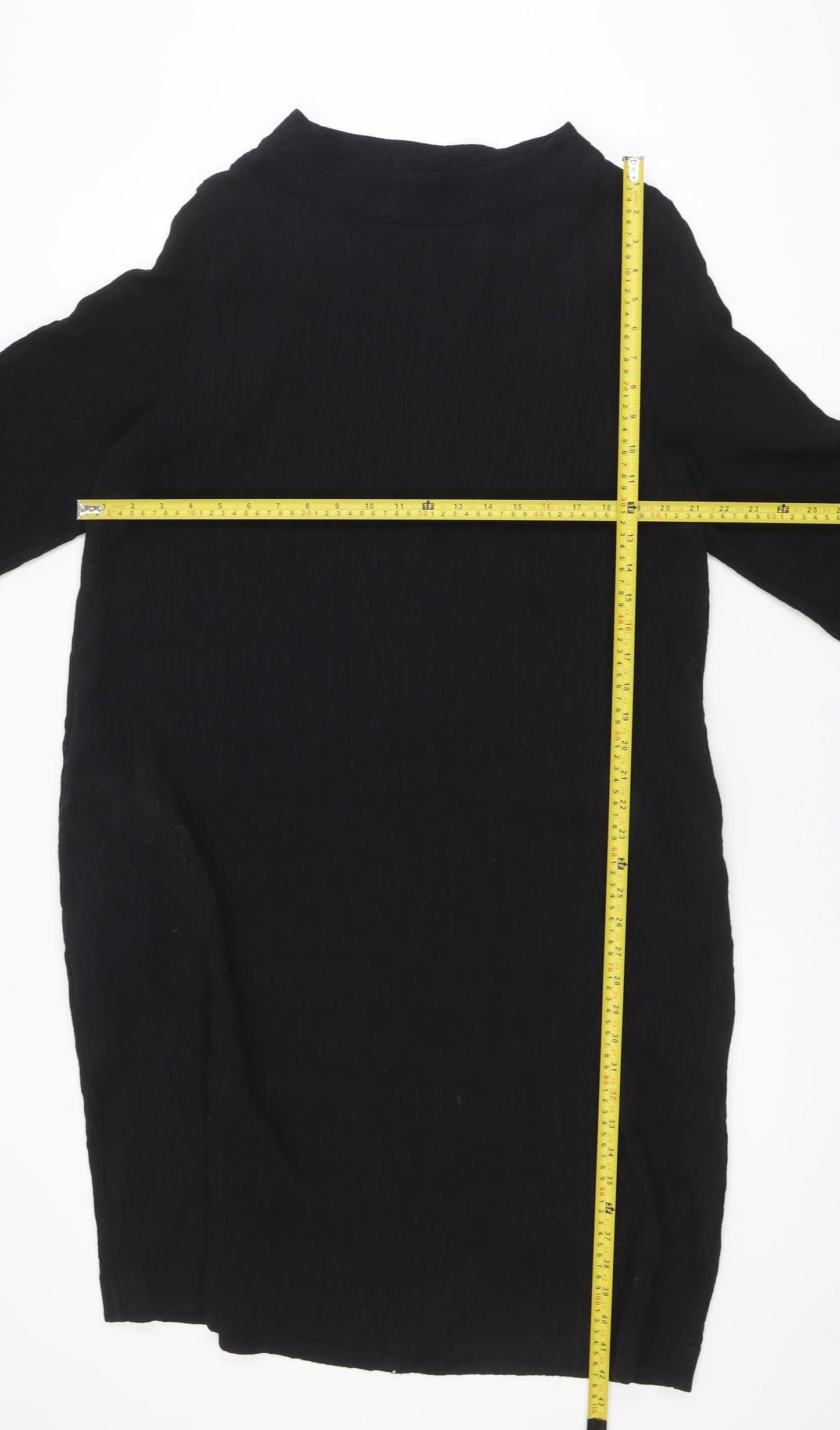 Carolyn Donnelly The Edit Women’s Black Shift Dress UK 16 3/4 Sleeve