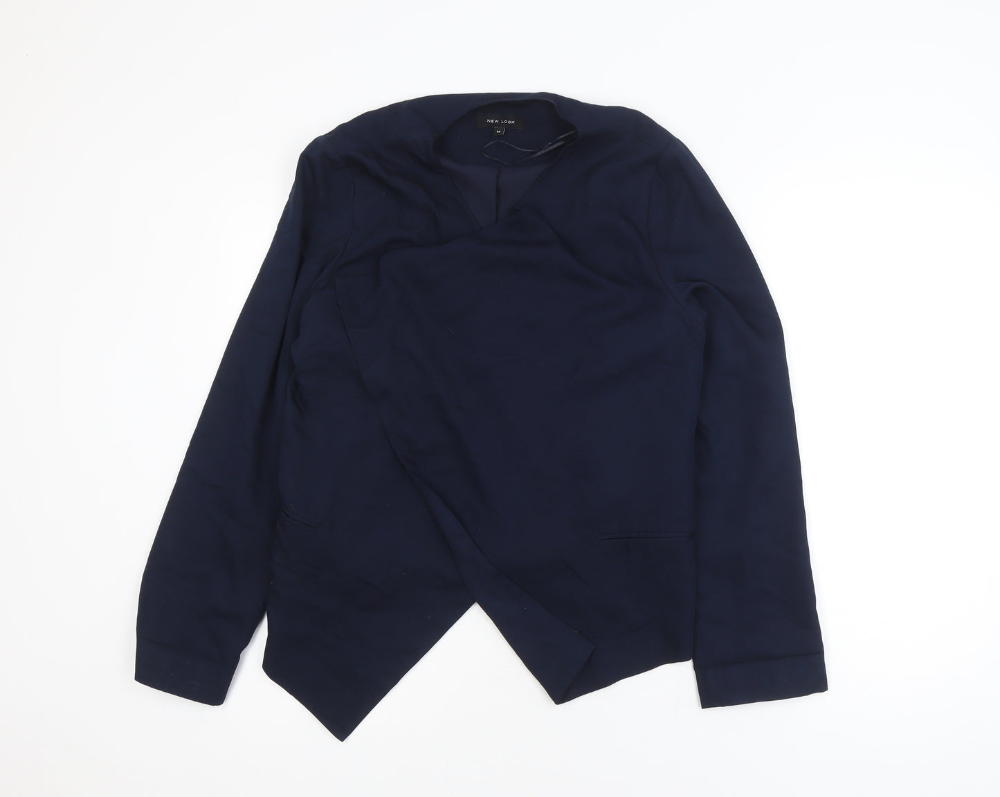 New Look Women Blue Size 14 Long Sleeve Open Cardigan