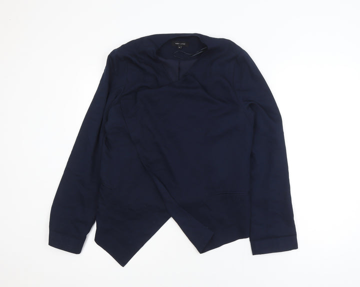 New Look Women Blue Size 14 Long Sleeve Open Cardigan