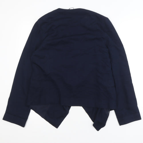 New Look Women Blue Size 14 Long Sleeve Open Cardigan