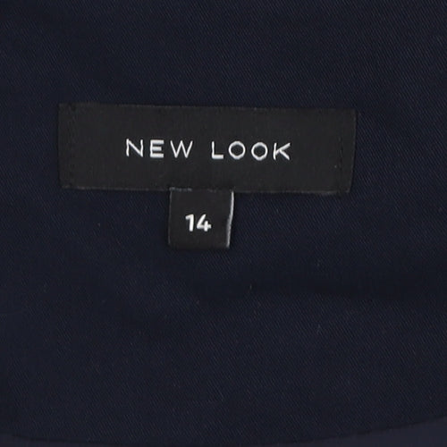 New Look Women Blue Size 14 Long Sleeve Open Cardigan
